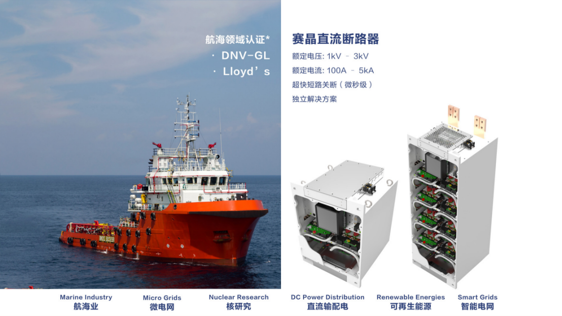 进军国际船舶市场的重要里程碑—赛晶固态直流断路器通过挪威船级社（DNV GL）认证